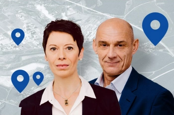 Porträts von Geocoder-Experten Harald Meier und Renate Dumberger