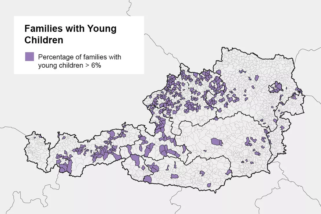 Families with young children in Austria