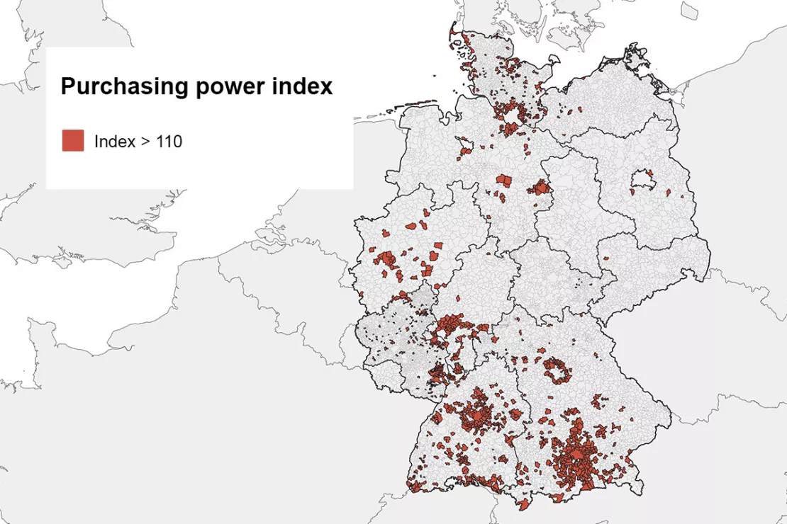 Purchasing power in Germany