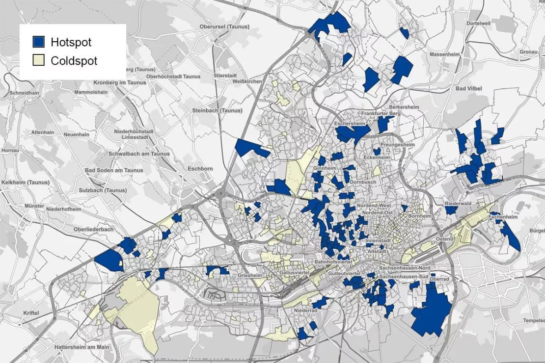 The WIGeo QGIS plugin allows you to identify hotspots and coldspots 